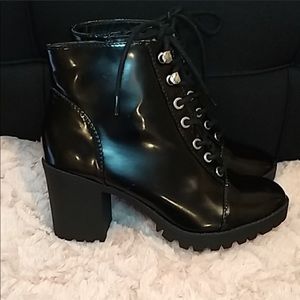 Express Black Leather boots
